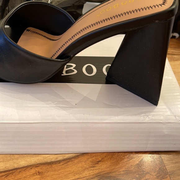 Black heeled slides - Picture 3 of 4